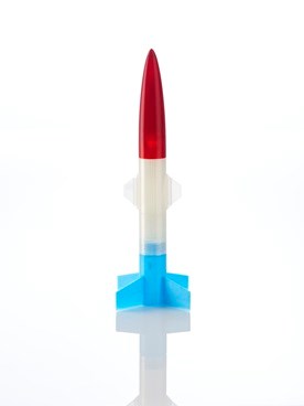 rocket printed with pla 1